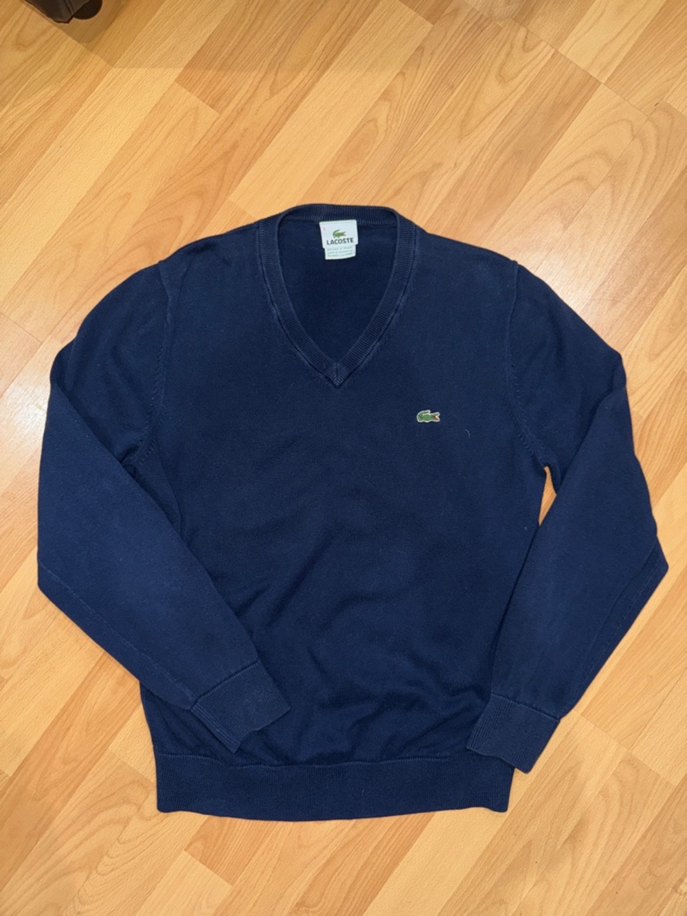 Vintage Lacoste V Neck Sweater